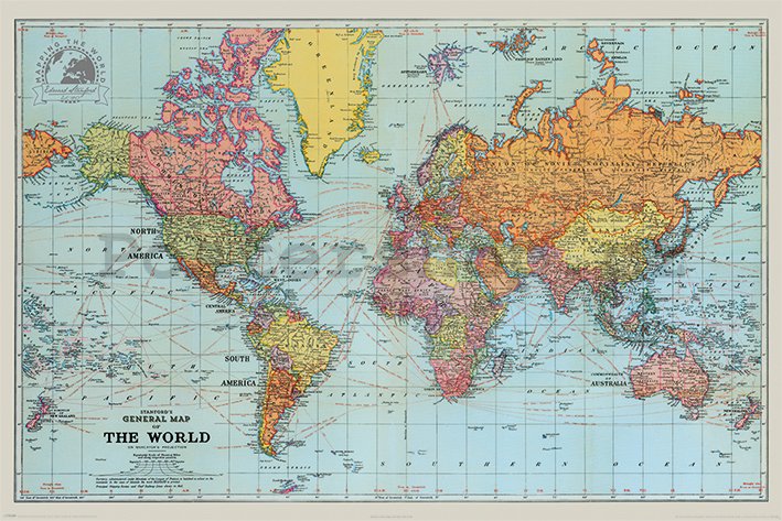 Plakát - Mapa světa (1)