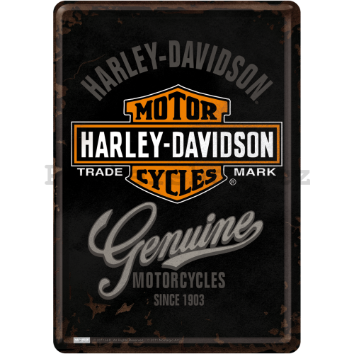 Plechová pohlednice - Harley-Davidson Genuine