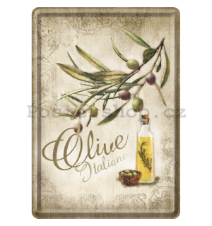 Plechová pohlednice - Olive