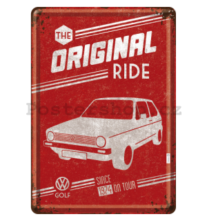 Plechová pohlednice - VW Golf (The Original Ride)