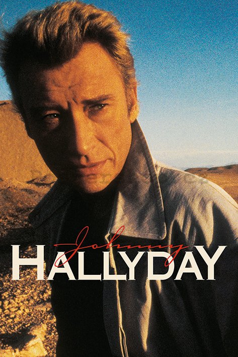Plakát - Johnny Hallyday (Desert)