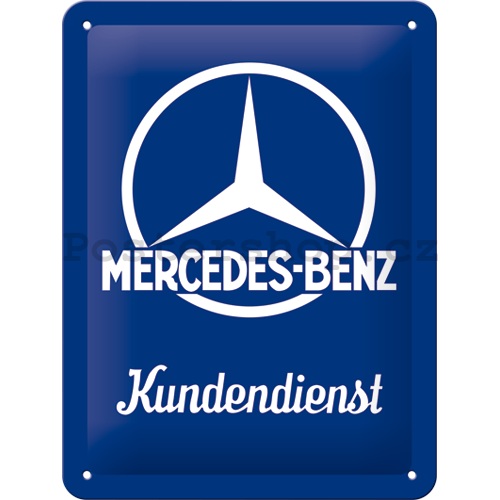 Plechová cedule: Mercedes-Benz (Kundendienst) - 20x15 cm