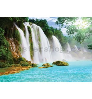 Fototapeta vliesová: Vodopády - 184x254 cm