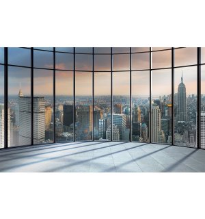 Fototapeta vliesová: Pohled z okna na New York - 254x368 cm