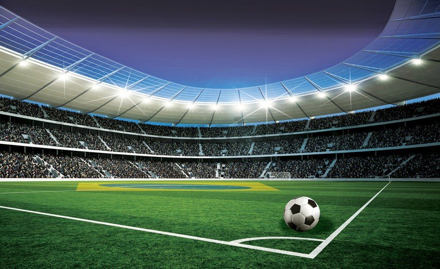 Fototapeta vliesová: Fotbalový stadion (5) - 254x368 cm
