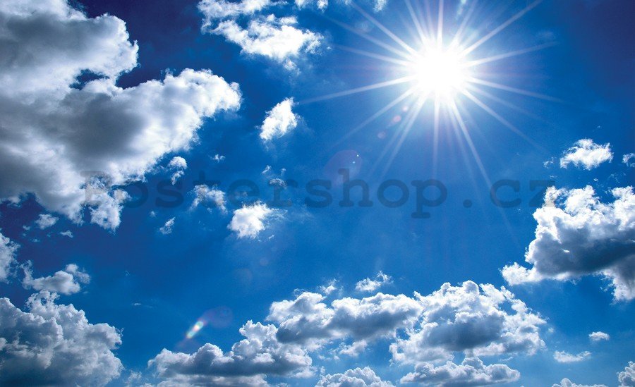 Fototapeta vliesová: Slunce na obloze - 254x368 cm