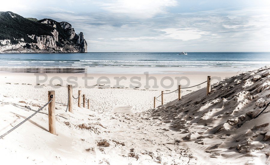 Fototapeta vliesová: Písčitá pláž - 254x368 cm