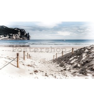 Fototapeta vliesová: Písčitá pláž - 254x368 cm