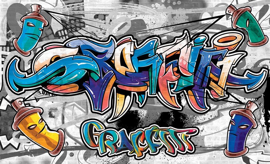 Fototapeta vliesová: Graffiti (9) - 104x152,5 cm