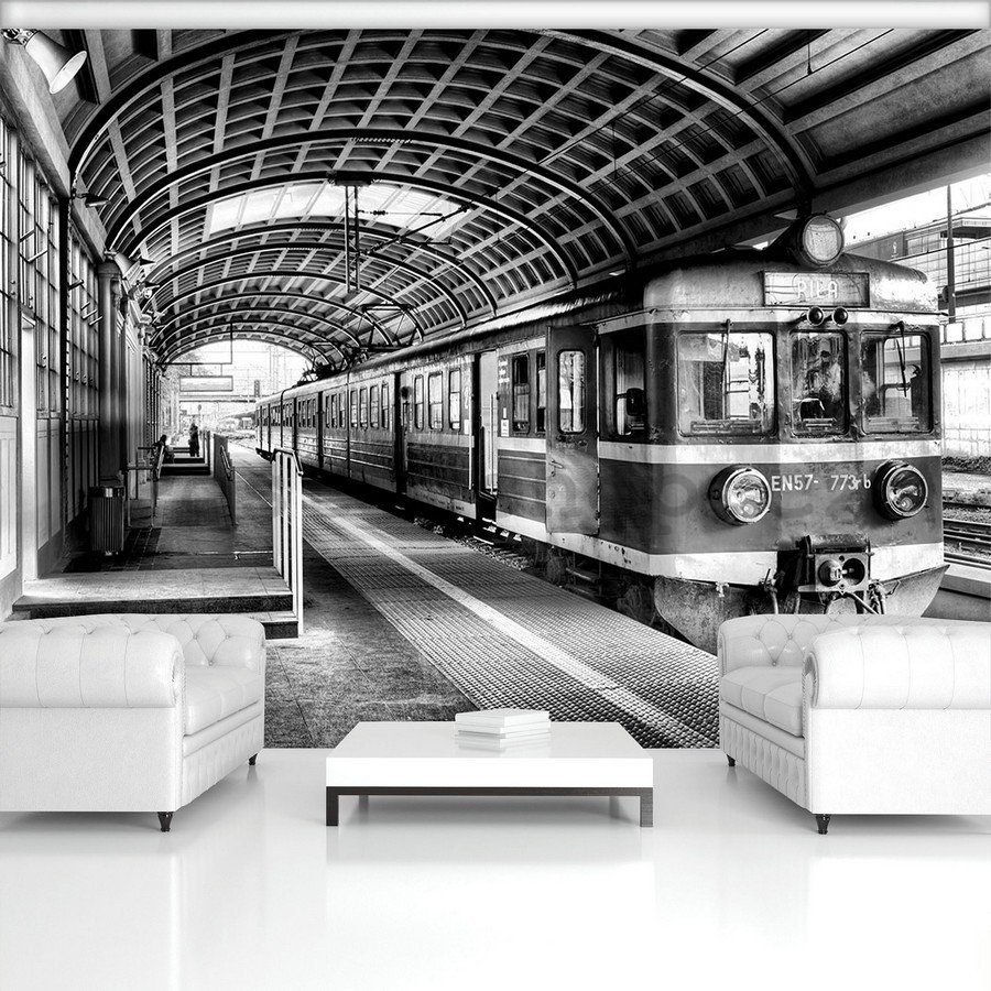 Fototapeta: Staré metro (černobílé) - 254x368 cm