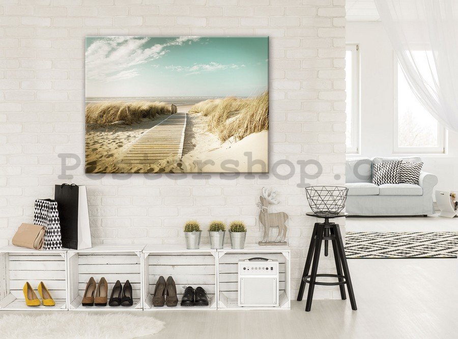 Obraz na plátně: Cesta na pláž (8) - 75x100 cm