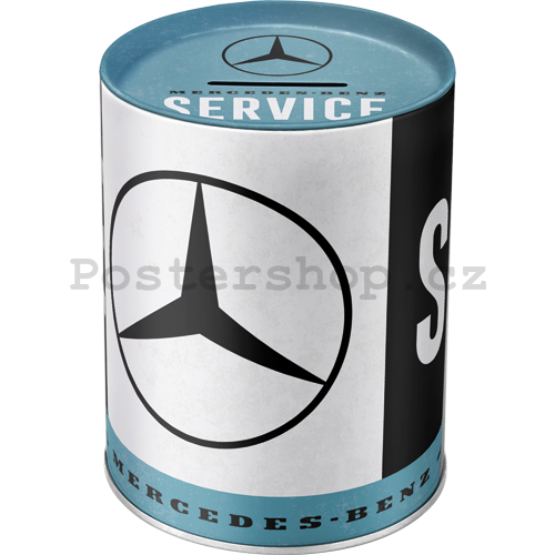 Plechová kasička - Mercedes-Benz Service