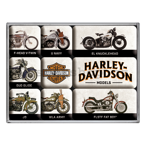 Sada magnetů - Harley-Davidson (Models)