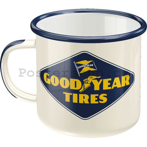 Plechový hrnek - Good Year Tires