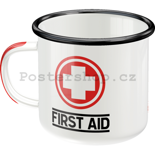Plechový hrnek - First Aid