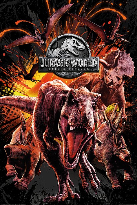 Plakát - Jurassic World Fallen Kingdom (Montage)