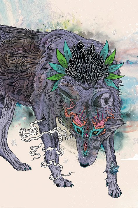 Plakát -  Journeying Spirit Wolf, Mat Miller