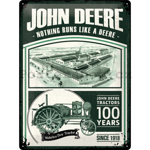 Plechová cedule - John Deere (100 Years)