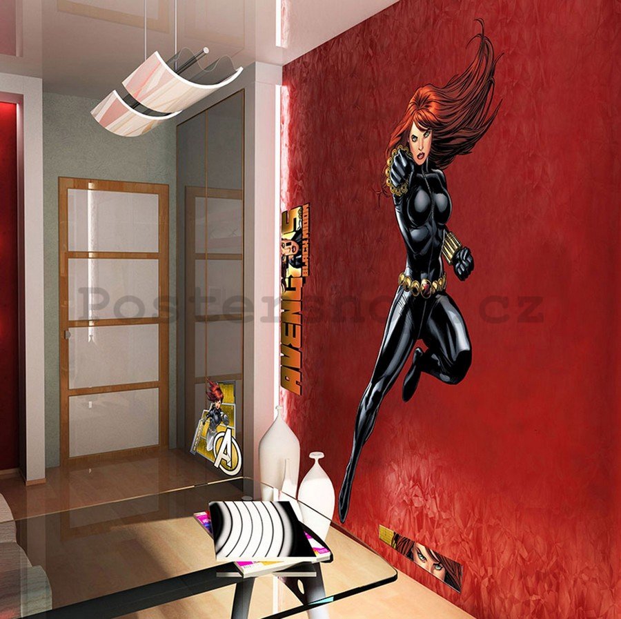Samolepka na zeď - Avengers Black Widow (1)
