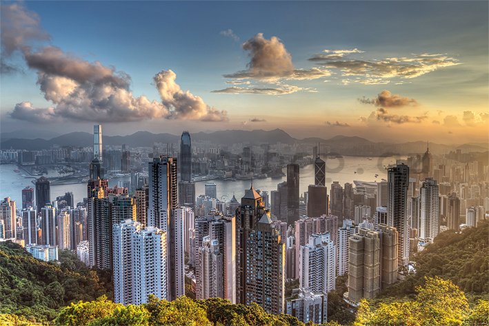 Plakát - Hong Kong (Victoria Peak)