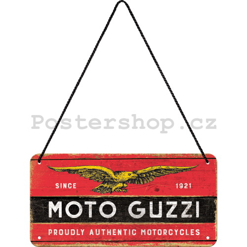 Závěsná cedule: Moto Guzzi - 10x20 cm