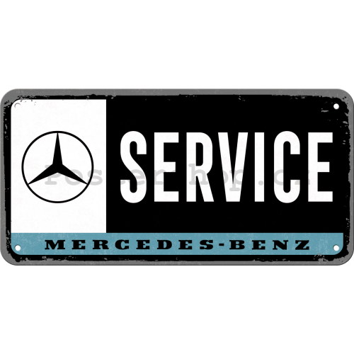 Závěsná cedule: Mercedes-Benz Service - 10x20 cm