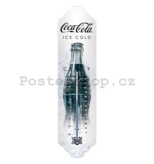 Teploměr - Coca-Cola Ice White