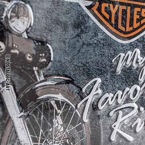 Plechová cedule - Harley-Davidson (My Favorite Ride)
