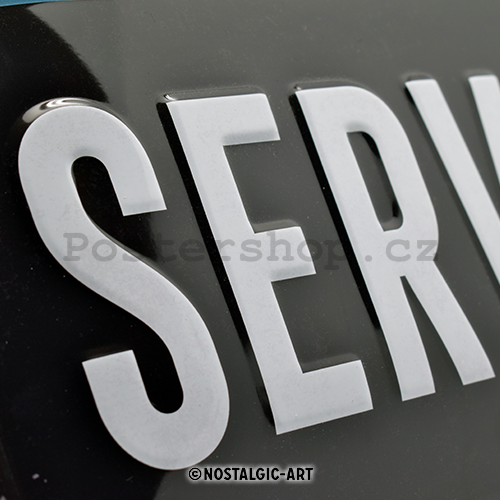 Plechová cedule: Mercedes-Benz Service - 40x30 cm