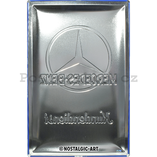 Plechová cedule - Mercedes-Benz (Kundendienst) - 60x40 cm