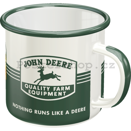 Plechový hrnek - John Deere  (Quality Farm Equipment)