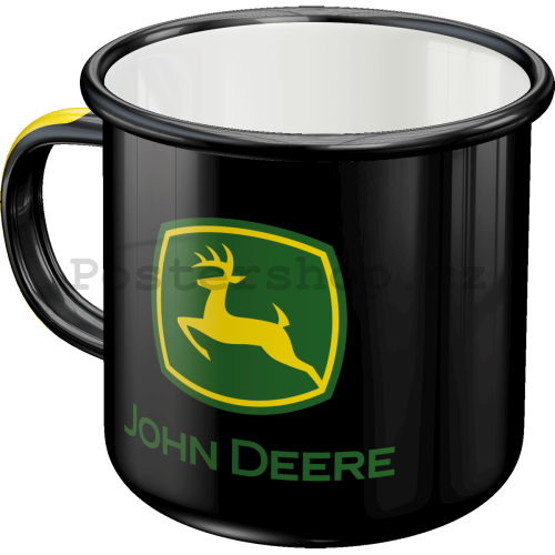 Plechový hrnek - John Deere  (Logo)