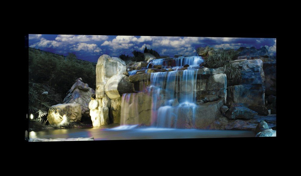Obraz na plátně: Vodopád (2) - 145x45 cm
