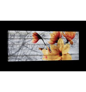 Obraz na plátně: Magnolie (5) - 145x45 cm