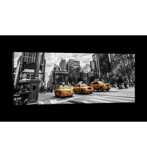 Obraz na plátně: New York (Taxi) - 145x45 cm