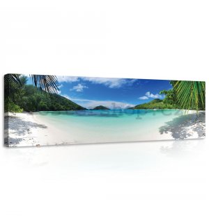 Obraz na plátně: Ráj na pláži (5) - 145x45 cm