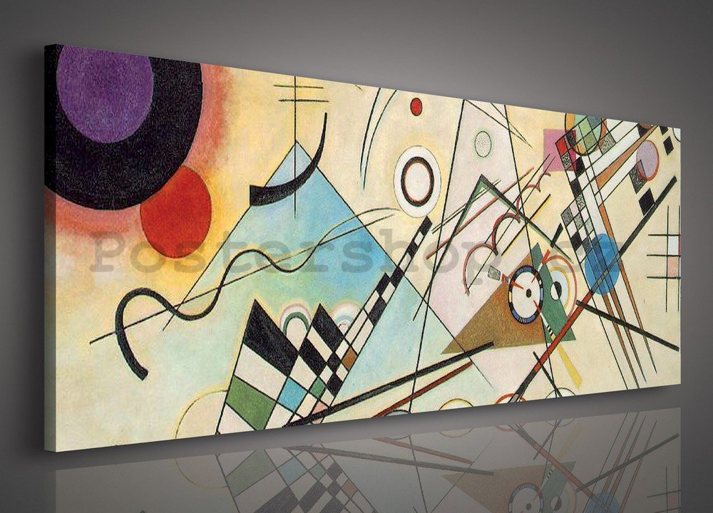Obraz na plátně: Composition 8, Vasilij Kandinskij - 145x45 cm