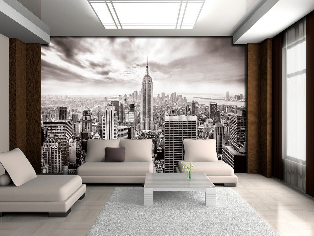 Fototapeta: Pohled na New York (černobílá) - 104x152,5 cm