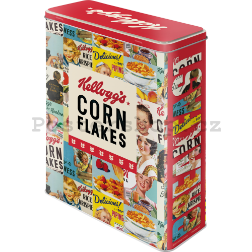 Plechová dóza XL - Kellogg's Corn Flakes (Collage)