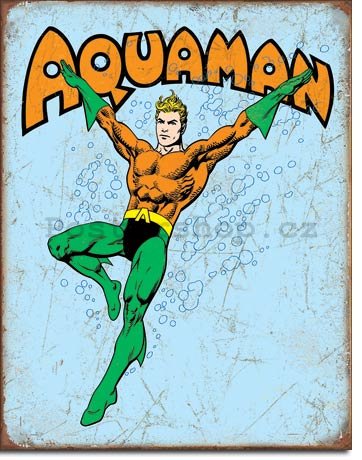 Plechová cedule - Aquaman