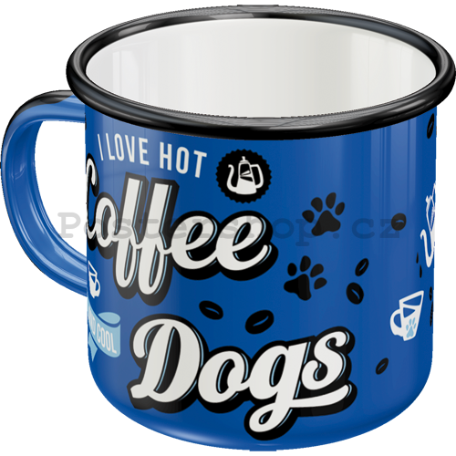 Plechový hrnek - Coffee Dogs