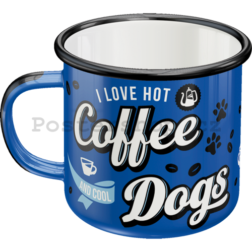Plechový hrnek - Coffee Dogs