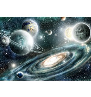 Fototapeta vliesová: Galaxie (1) - 184x254 cm