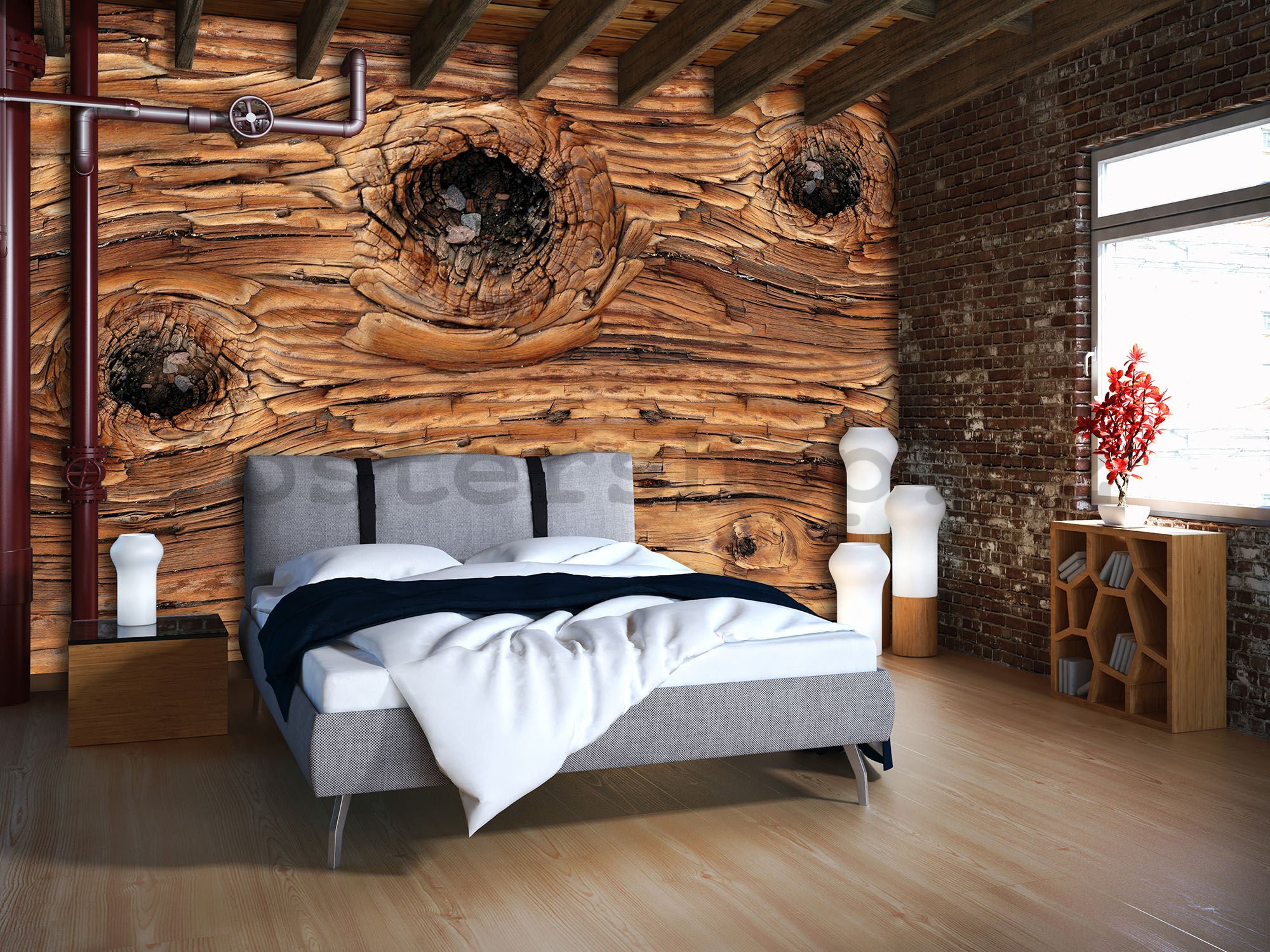 Fototapeta vliesová: Dřevo (1) - 184x254 cm