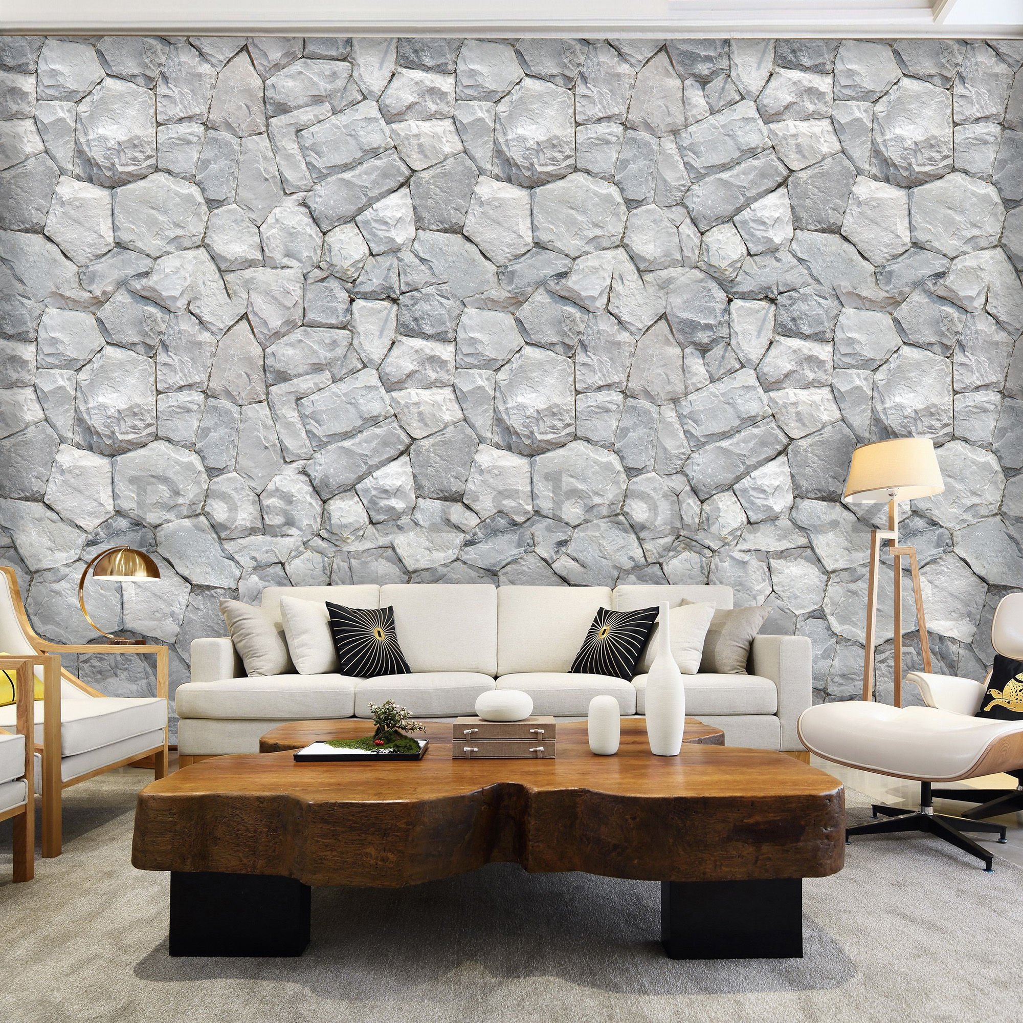 Fototapeta vliesová: Kamenná zeď (9) - 184x254 cm