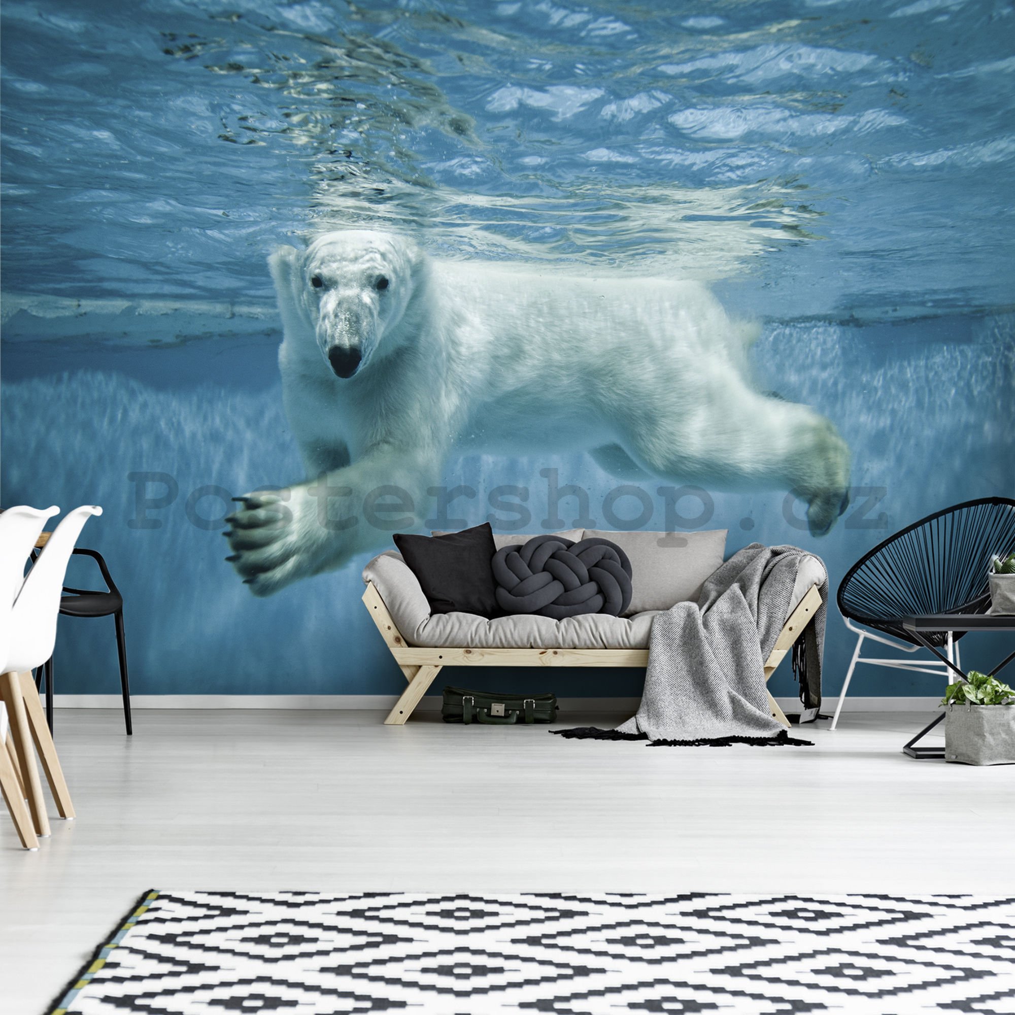 Fototapeta vliesová: Lední medvěd (1) - 254x368 cm