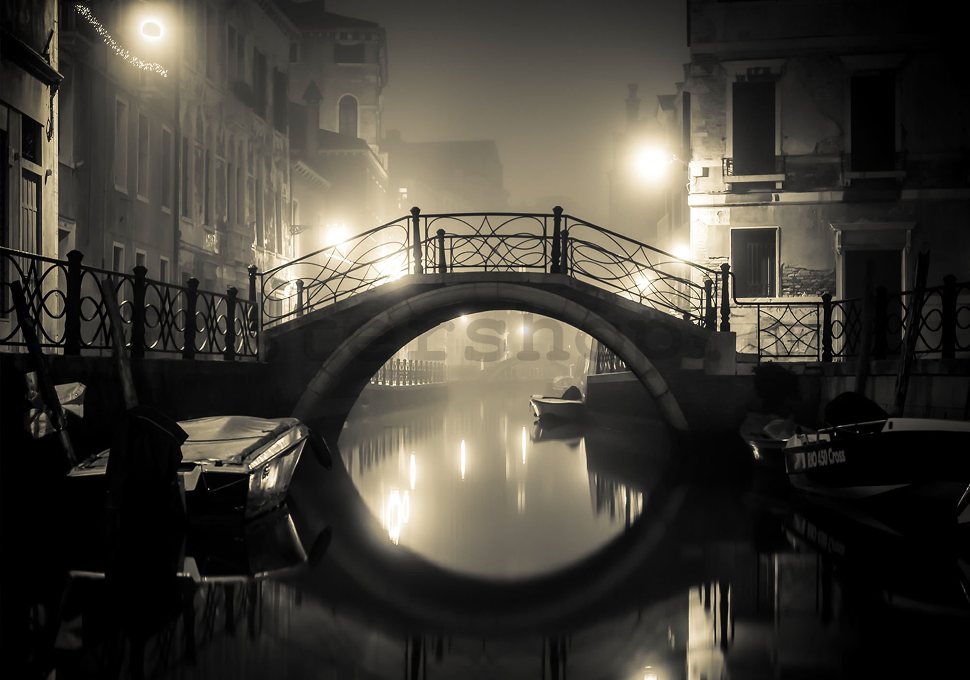 Fototapeta vliesová: Benátky (noční) - 184x254 cm