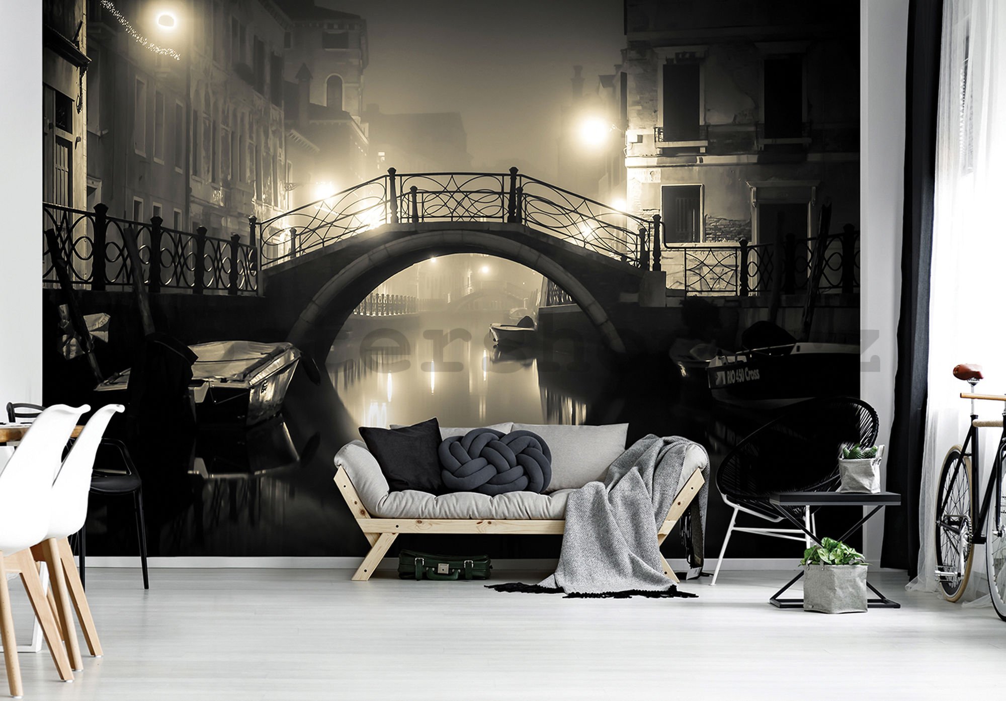 Fototapeta vliesová: Benátky (noční) - 254x368 cm