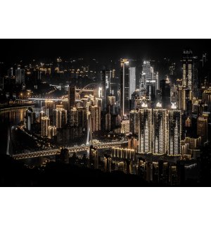 Fototapeta vliesová: Noční město (5) - 254x368 cm
