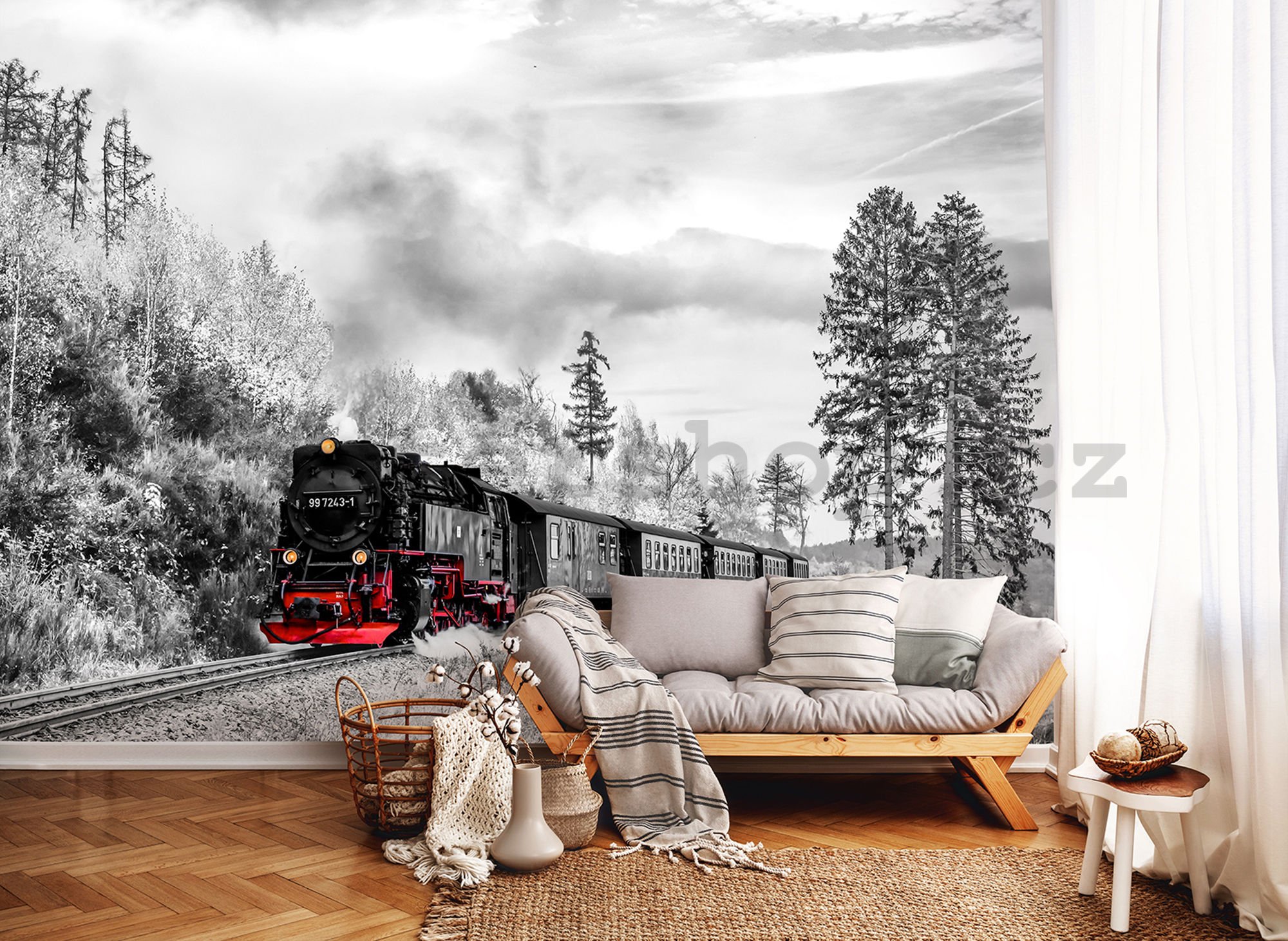 Fototapeta: Parní lokomotiva (2) - 184x254 cm
